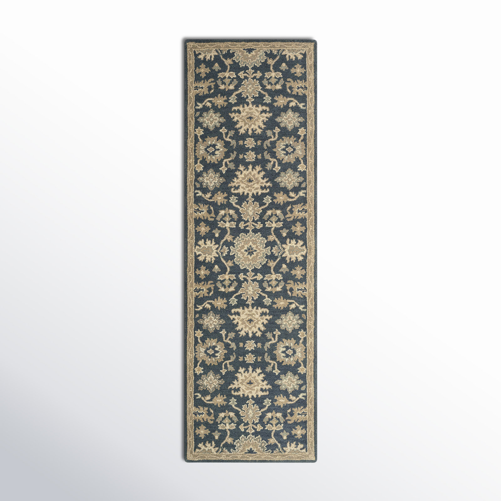 Arden Hand-Tufted Wool Floral Rug, Runner 3' x 12'