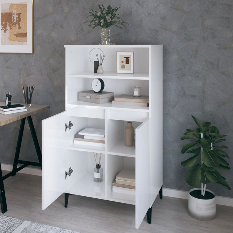 Jibberding 60cm Sideboard, High Gloss White