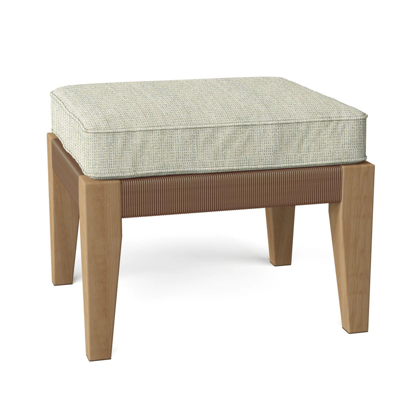 Hadley Outdoor Ottoman, Hadley Hemp, Demo Putty