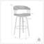 Tabouret de bar pivotant en noyer gris de 30,5 po Gatopa-893549875
