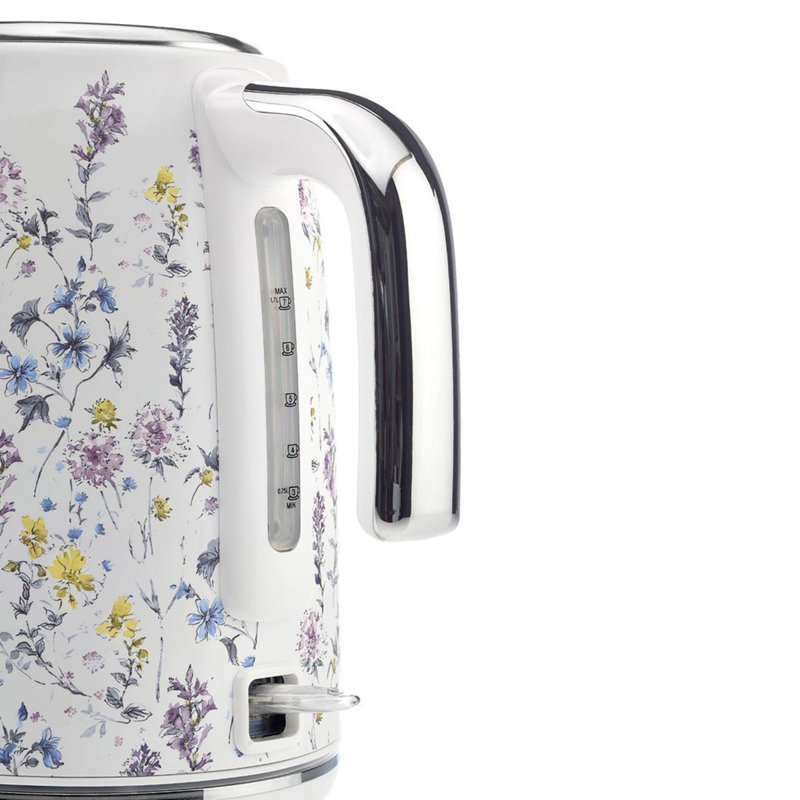 Laura Ashley Jug Kettle - Wild Meadow, Ivory