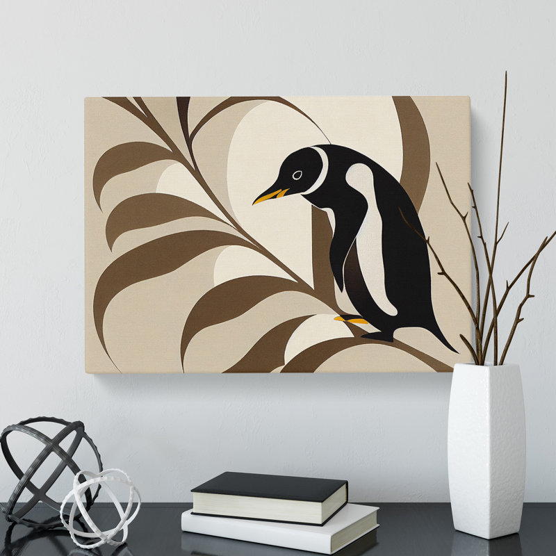 Penguin Art Nouveau Vol.1 Abstract - Wrapped Canvas Print, 35cm H x 50cm W x 3cm D