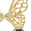 Sculpture papillon ailes d'or