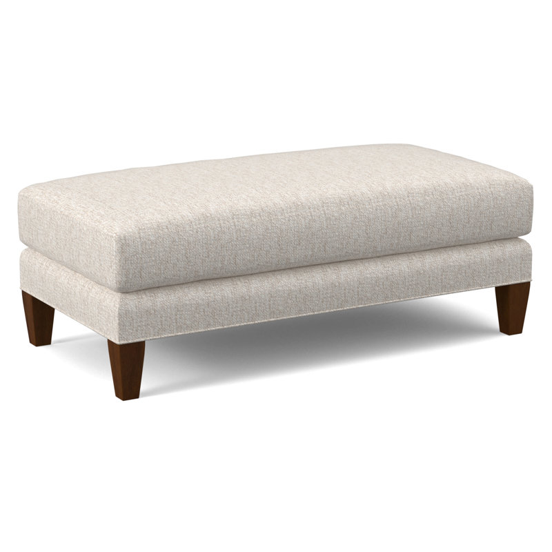 Celeste 48" Upholstered Cocktail Ottoman, Snow Crypton Performance; 0884-91, Truffle