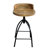 Kohlmeier Industrial Style Counter Height Stool with Adjustable Swivel Seat