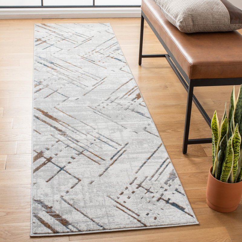 Tapis à motif géométrique Sonoma Performance, Tapis de couloir 2 pi 2 po x 9 pi