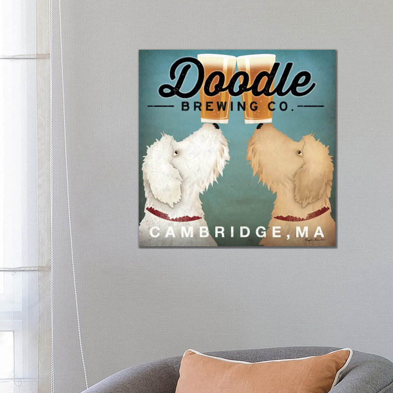 Doodle Brewing Co. by Ryan Fowler - Wrapped Canvas Painting, 66.04 cm H x 66.04 cm W x 3.175 cm D