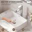 Robinet de lavabo de salle de bain à un trou, robinet de lavabo de salle de bain à poignée simple avec ensemble de drain-133211189