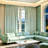  70%-90% Blackout Curtain, Velvet Gold-Stamped Texture, Finished Hook Curtain With Fixed Korean Pleats. Standard 2-Piece Set, Ideal For Daily Use In Bedrooms And Living Rooms.-171071276-171071321