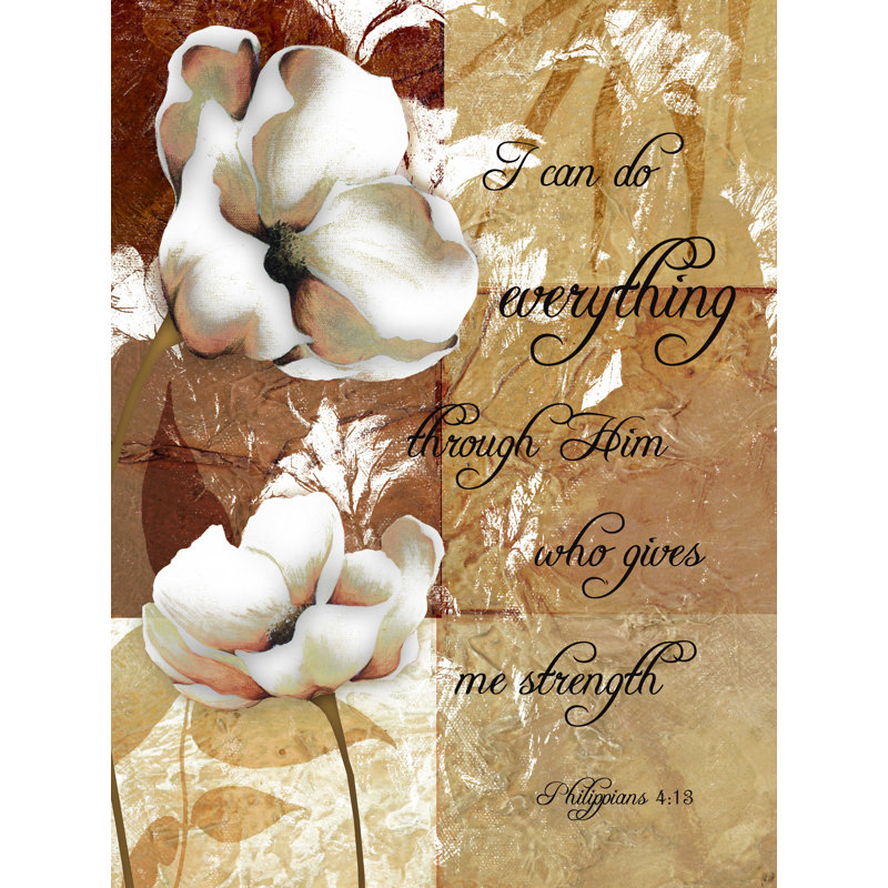 " Everything Through Him ", 40" H x 30" W