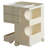 360° Rotating Movable Storage Cabinet Nightstand With 2 Slide Out Drawer-493002402