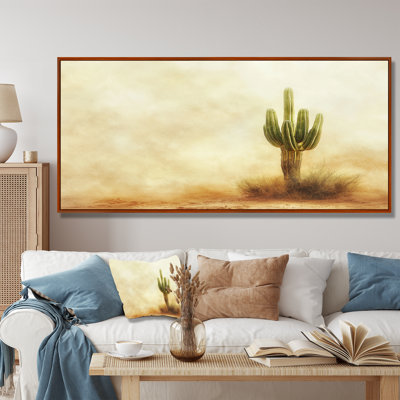 Cactus tempête de sable I - art mural cactus