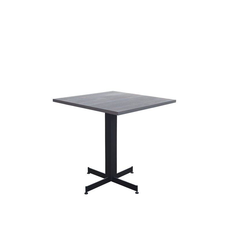 Relic 4 Person 30'' L x 29.5'' H Melamine Dining Table, Chestnut