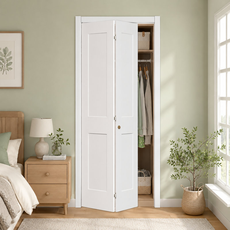 Porte de placard pliante 2 panneaux, 36 po x 80 po