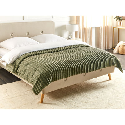 RAKYA Polyester Striped Bedspread