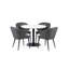Marcus 46cm H Fabric Upholstered Side Chair in Grey-940514363
