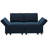 Nakash 3-Piece Symmetrical Modular Sectional Loveseat Upholstered Velvet Storage Apartment 2-Seat Sofa-361343244