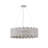 6-Light Costal Adjustable White Drum Pendant Light