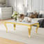  Table basse Tioga, plateau en faux marbre et base en métal-1939616014