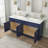 72" Double Bathroom Vanity Base Only-106891067