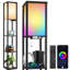 160cm Black Tray Table Floor Lamp