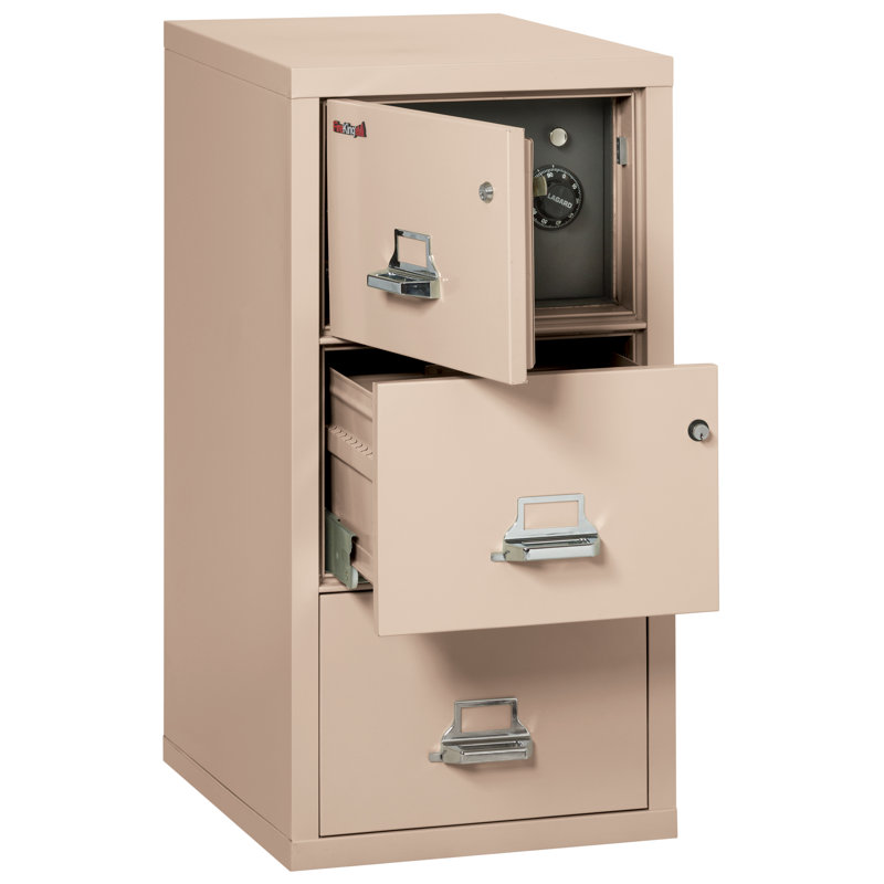 Legal 3 - Drawer File Cabinet, Champagne, Parchment