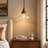Marcus 1-Light Dimmable Globe Pendant Light, Rustic Wood for Kitchen Island
