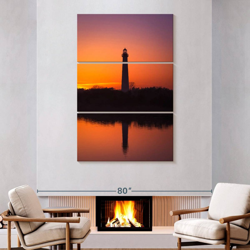 Aletra Cape May Lighthouse Sunset, 74" H x 48" W