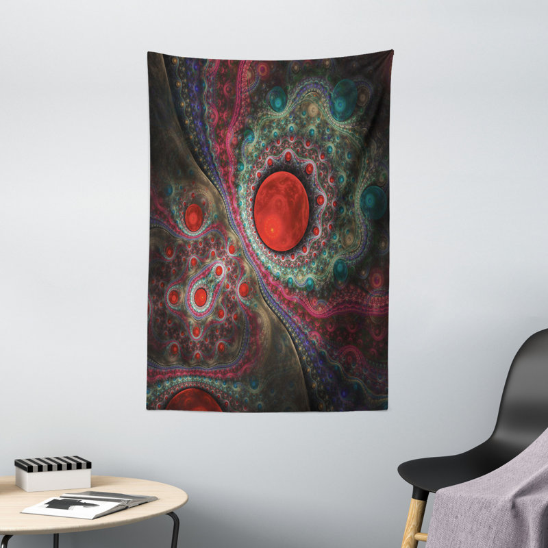 Tapisserie de perles de polyester, H 60 po x l 40 po