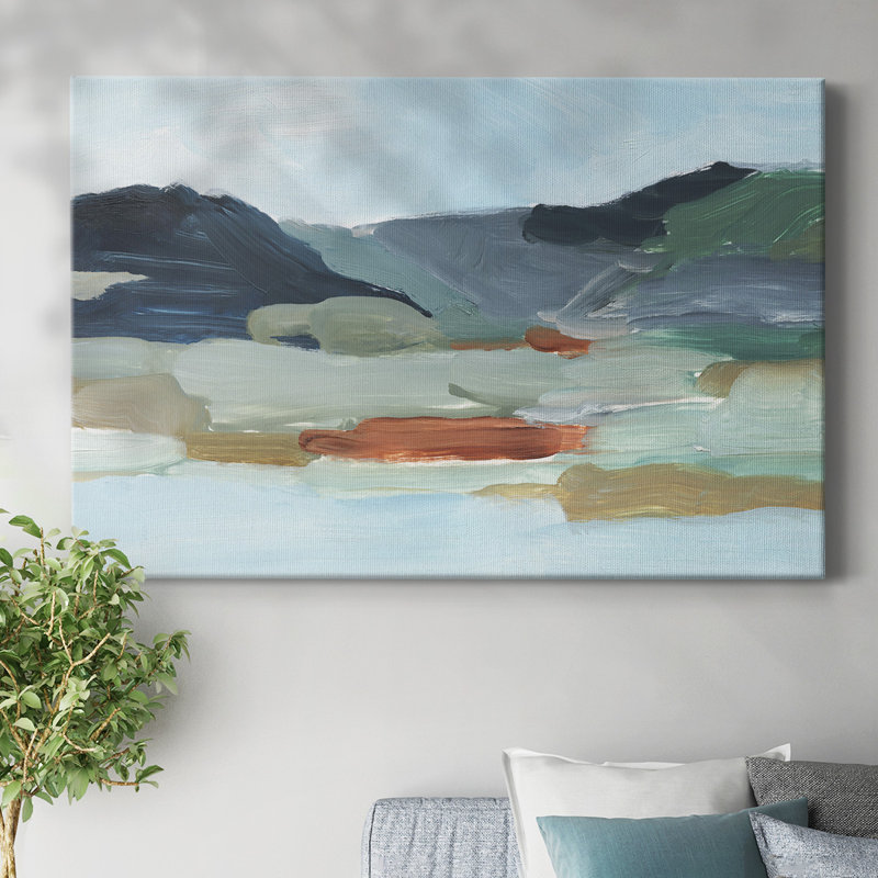 «Autumn Mountains II», toile tendue avec châssis, H 12 po x l 18 po