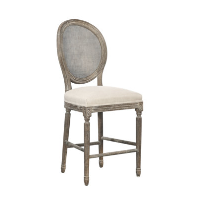 Spenzia Upholstered Stool with Solid Wood Frame
