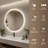 Epperly LED Round Bathroom Mirror with Bluetooth Dimmable Brightness Anti-fog Function-1765430692