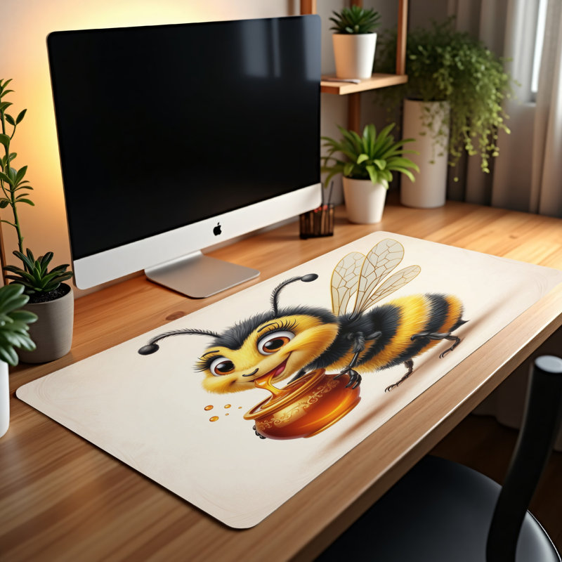 Polyester Desk Pad, 14.4x12.1