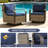 6 Pieces Outdoor Patio Furniture Sets,,Two-person Manual Weaving Wicker Patio Sofa, 2 Pieces Armchair Sofas,2 Swivel Chairs with Coffee Table-1161046165