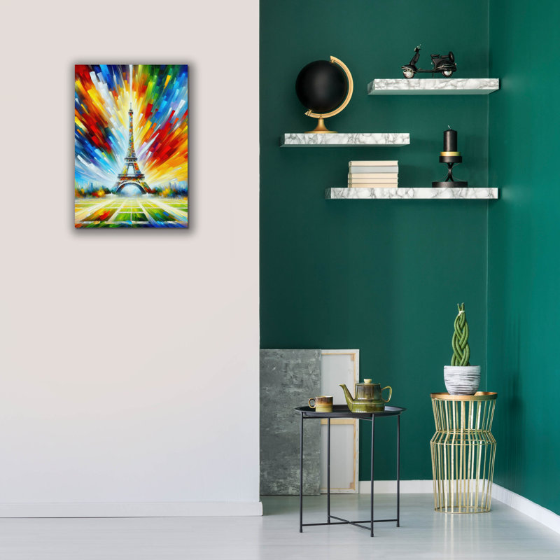  «Radiant Paris» par Rich Monet, art mural sur toile, 18 po x 26 po
