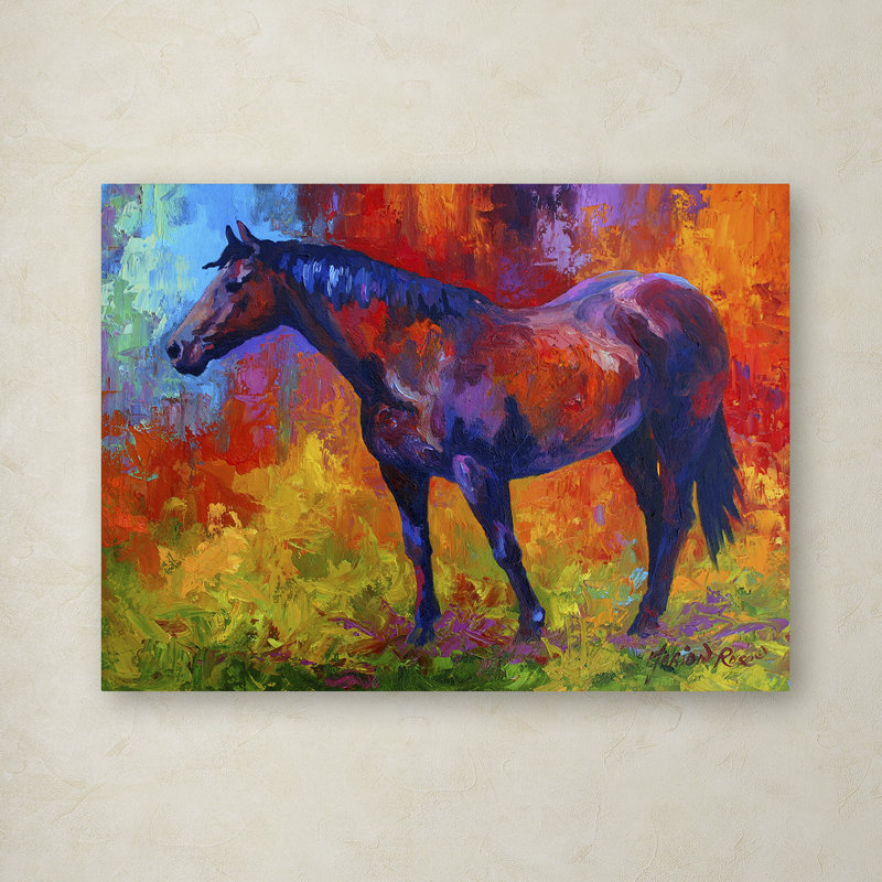 « bay mare i », reproduction sur toile tendue, H 14 po x l 19 po x P 2 po
