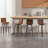 Swivel Upholstered Counter & Bar Stool With Solid Wood Frame and L-Shaped PU Leather Back-588686645-552862286