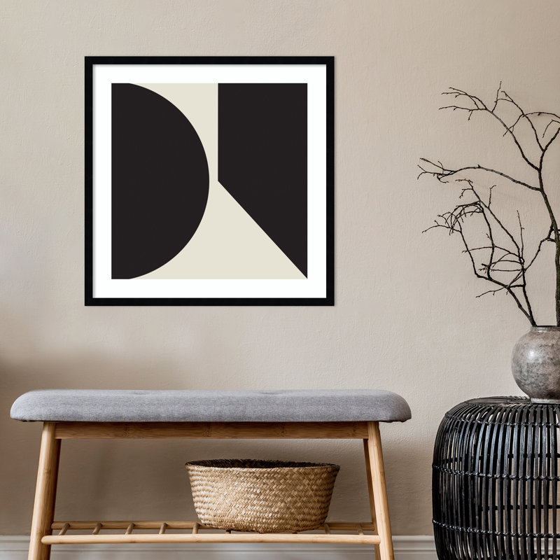Minimal Max Mod II by The Creative Bunch Studio, Black Framed, 25.25" H x 25.25" W x 0.8" D
