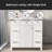 36'' Single Bathroom Vanity with Resin Top-555451731