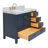 Cambridge Single Bathroom Vanity with Carrara Marble Top-88398721