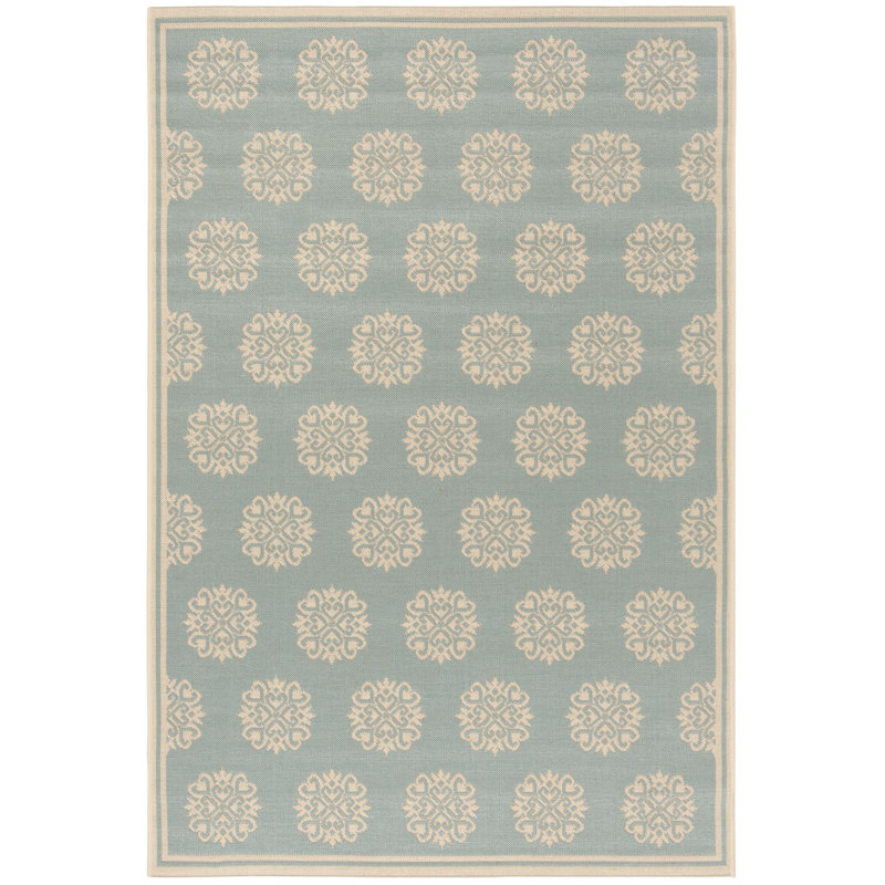 Kirklin Hand Woven Indoor / Outdoor Area Rug, Rectangle 91 x 152 cm