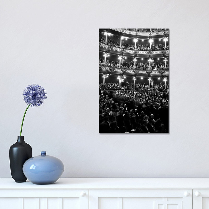 1960s Audience in Seats and Balconies of the Academy of Music Philadelphia Pennsylvania USA 1 Piece Wrapped Canvas Wall Art