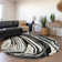 Premium Machine Washable Cossette AMF1051 Swirls Rug