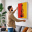 Violin Bold Geometry Modern - Wrapped Canvas-1587903532-1587903701