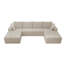 Siège modulaire modulaire pour canapé, canapé rembourré et compressé pour le salon, la chambre à coucher, un appartement, aucun assemblage requis, combinaison sans PC pour 4 personnes, tissu en velours côtelé moelleux-802357353