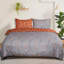 Dual Pattern Reversible Brushed Microfiber Printed Duvet Cover Set With Matching Pillow Covers-116779531-116779533