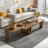 Modern Rectangle Coffee Table Set With Modular L-shape Design-1691930567