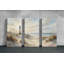 Reproduction d'art sur toile, "Serene Coastal Lighthouse Triptych" - Dunes de plage, art mural-2028946245-2028946243
