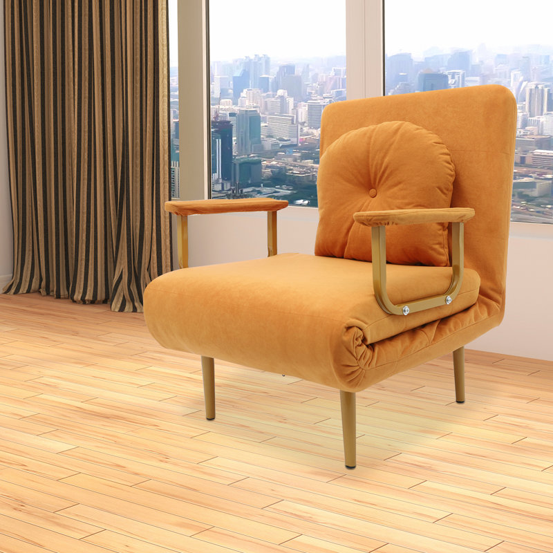 Canapé-lit convertible pliant, Orange