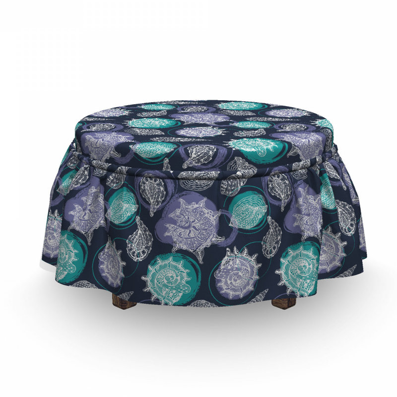 Housse pour repose-pieds ocean grunge